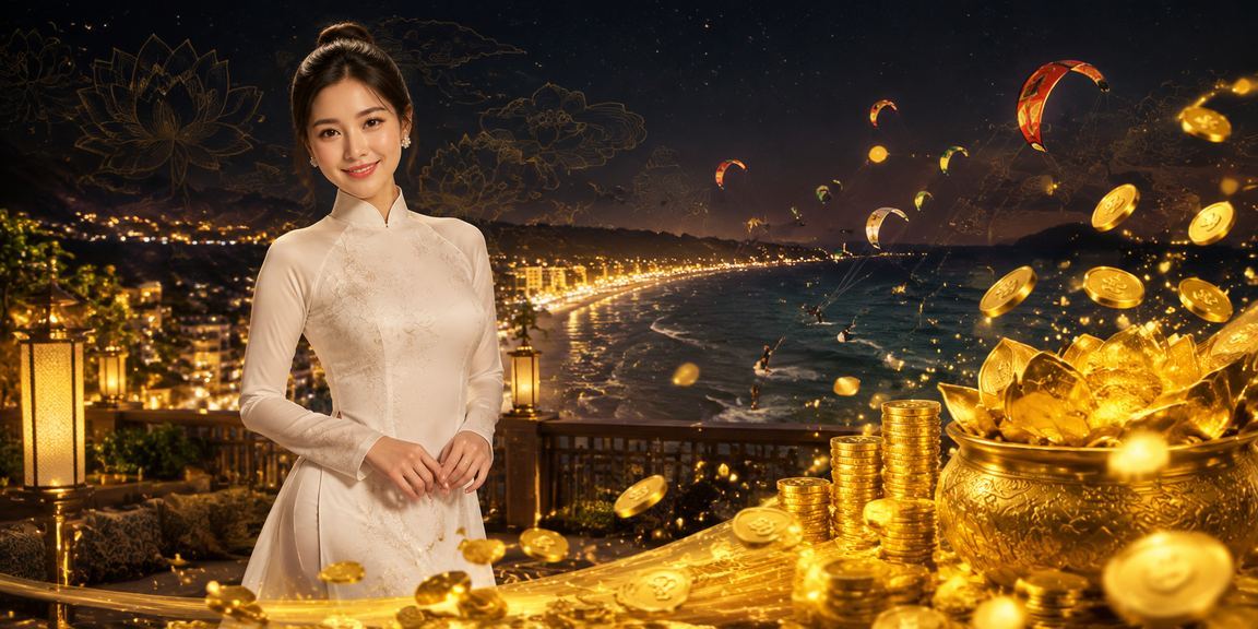 Cô gái áo dài tại Mũi Né trải nghiệm game mới trên điện thoại di động